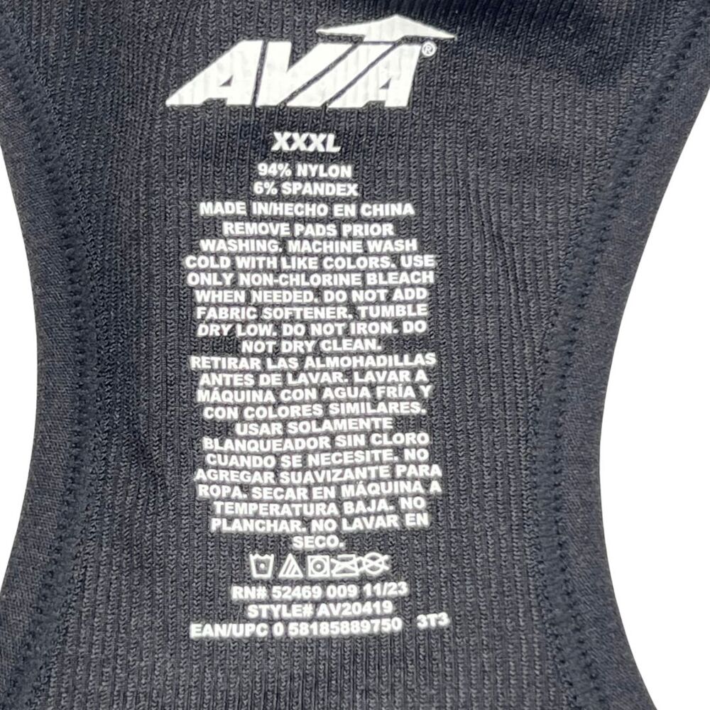 AVIA Sports Bra 3X Wireless Medium Support Altheisure Yoga Scoop Neck Activewear - Picture 10 of 10